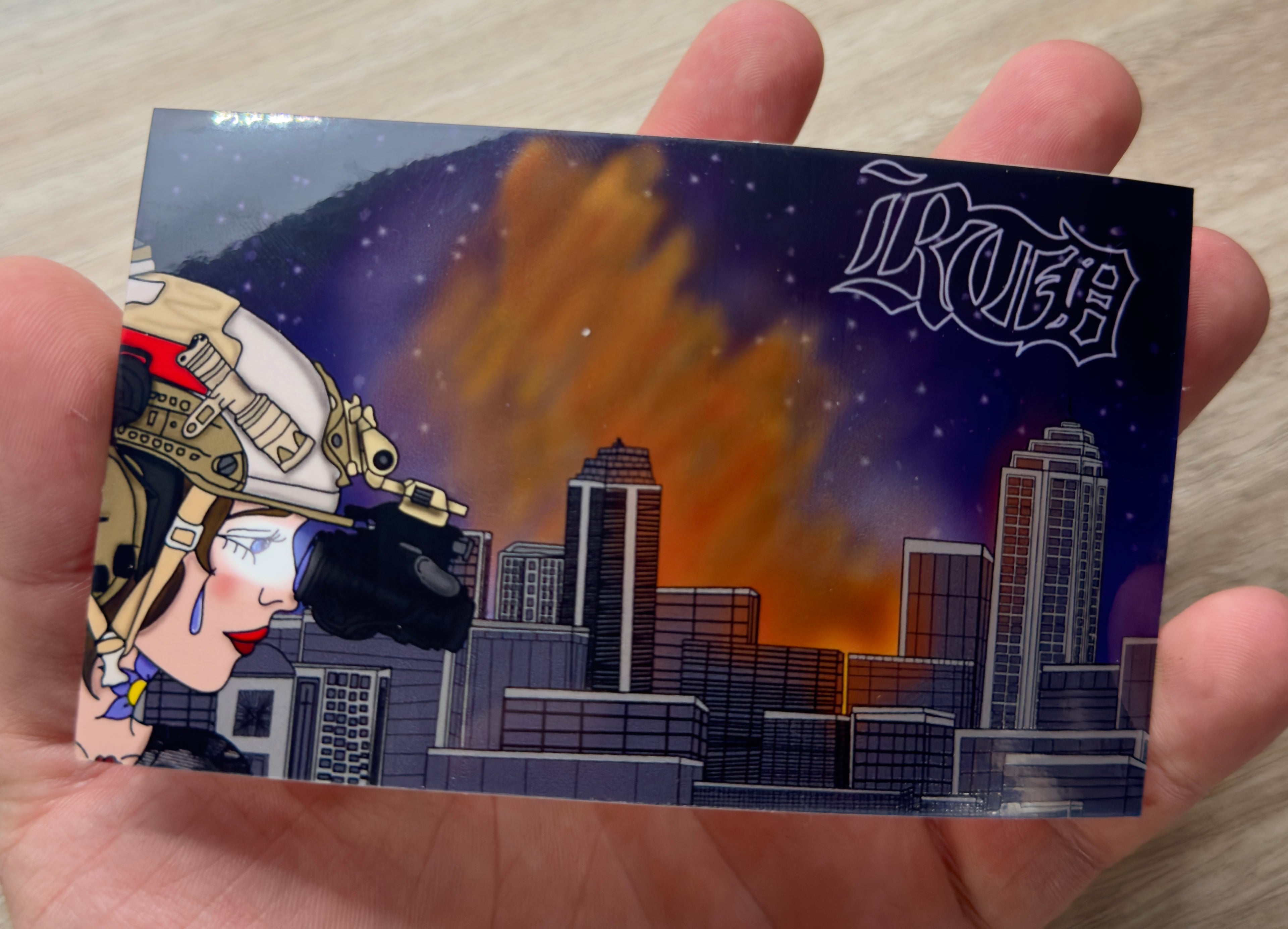 Let it burn sticker
