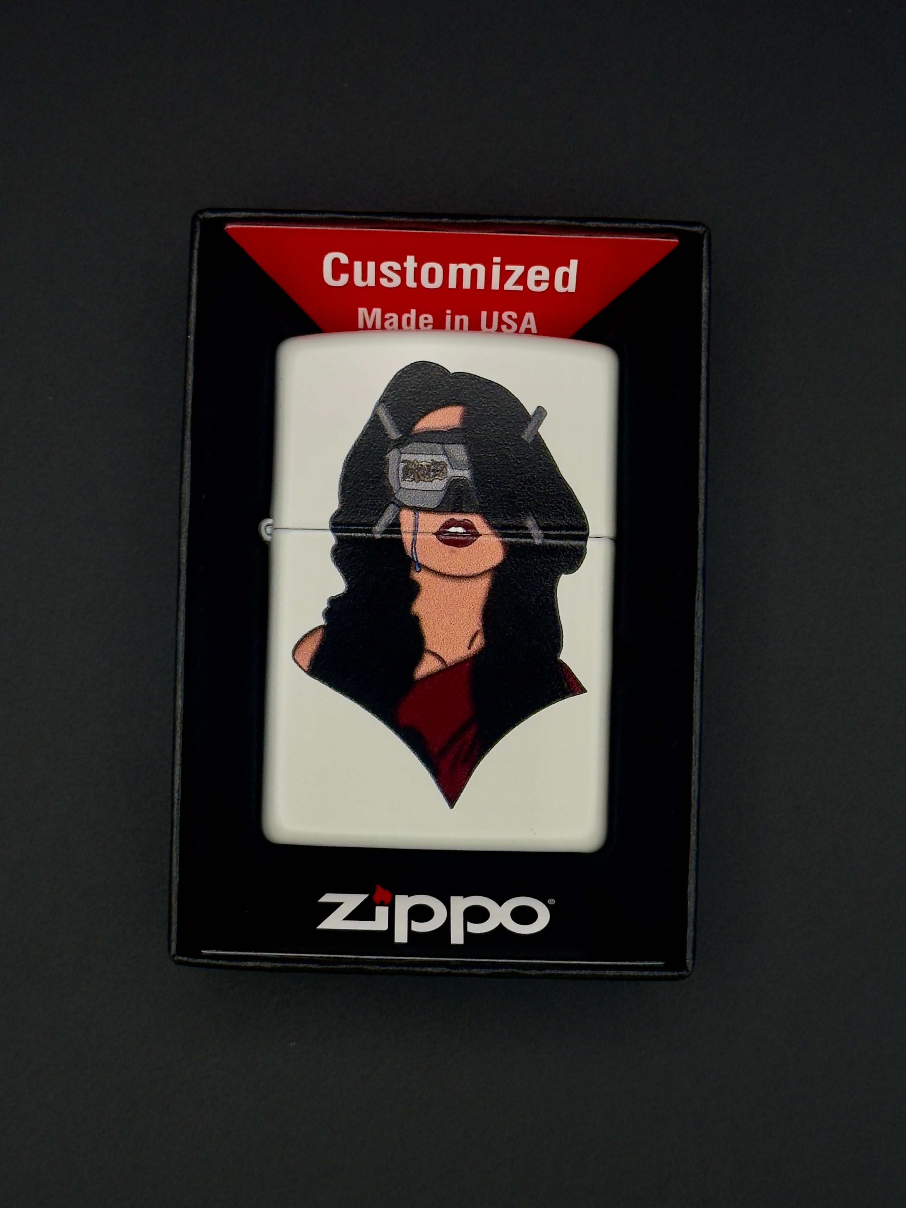 RTD "FUCK DRONES" ZIPPO WHITE